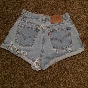 Vintage cut off Levi’s